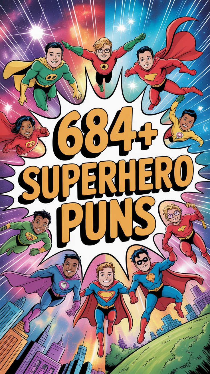 684+ Superhero Puns