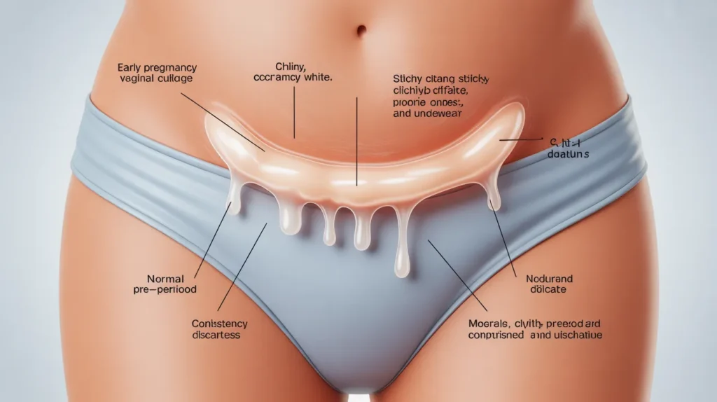 1 week pregnancy discharge