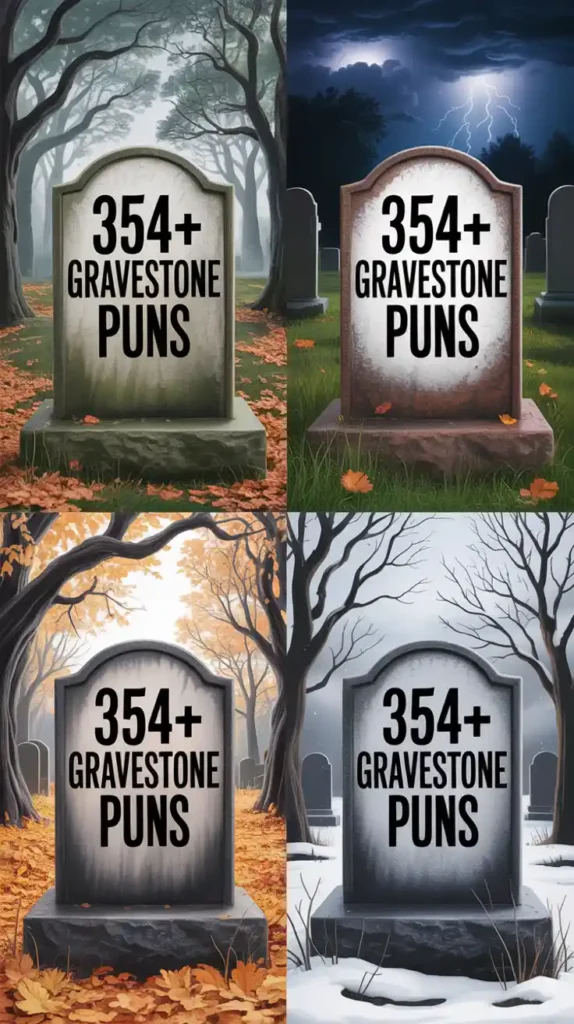 Gravestone Puns