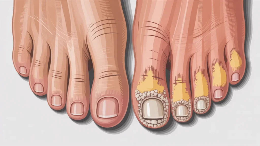 what does toe nail fungus look like